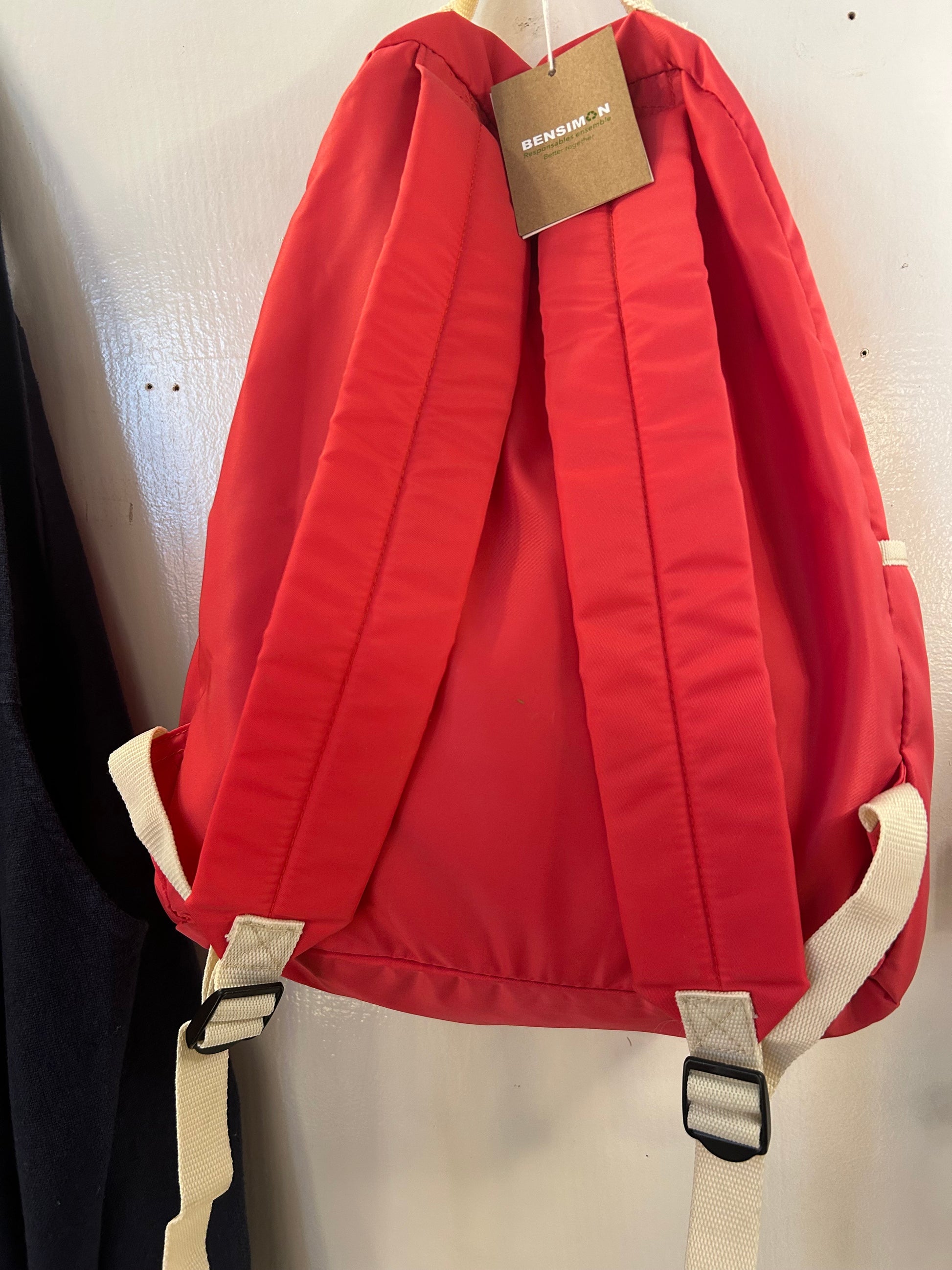 Sac à dos rose fluo Bensimon 2