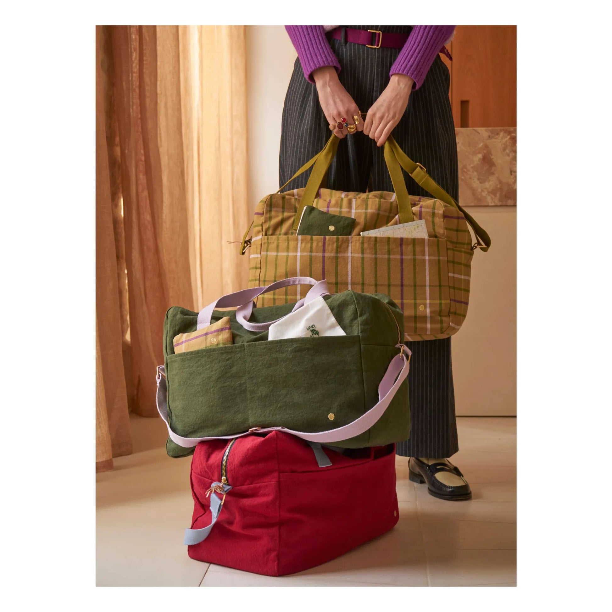 Sac week end kaki La Cerise sur le Gateau 1