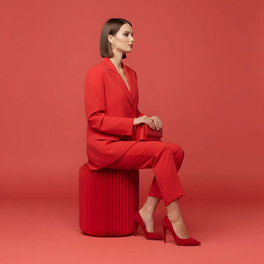 Tabouret pliable Rouge, Léon Stooly 4