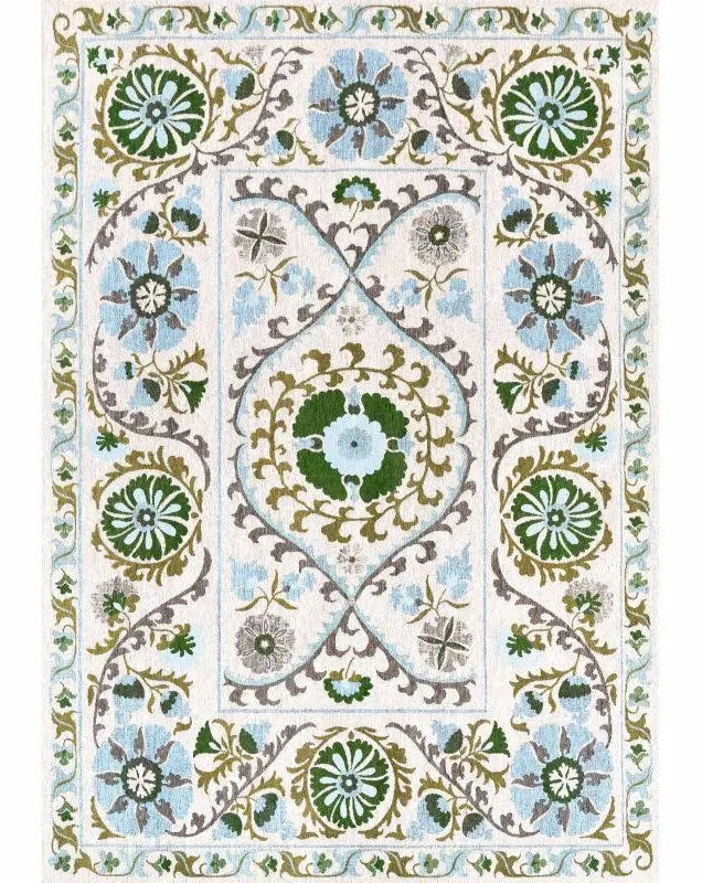 Tapis Louis de Poortere Suzani Salvia 2