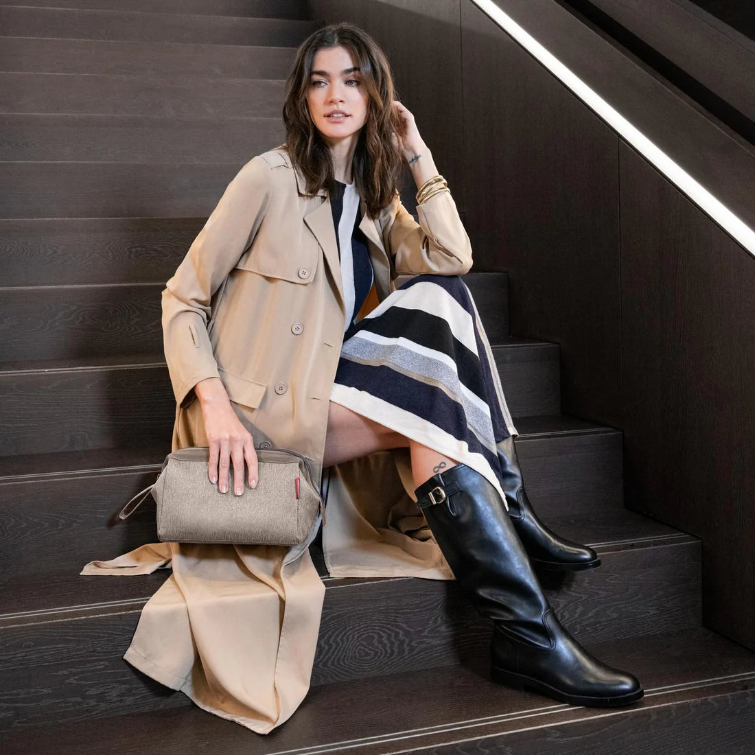 Trousse de toilette beige GM Reisenthel 