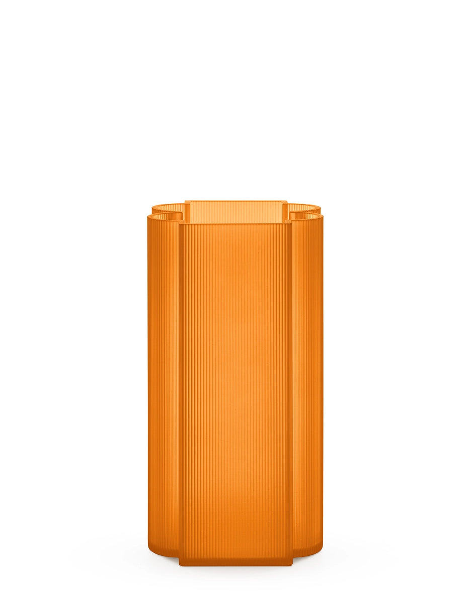 Vase orange effet cristal Kartell 1