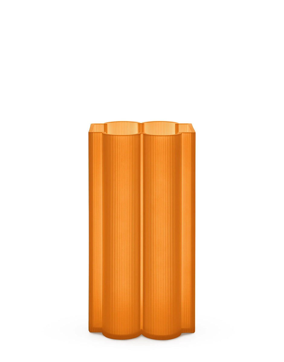 Vase orange effet cristal Kartell 2