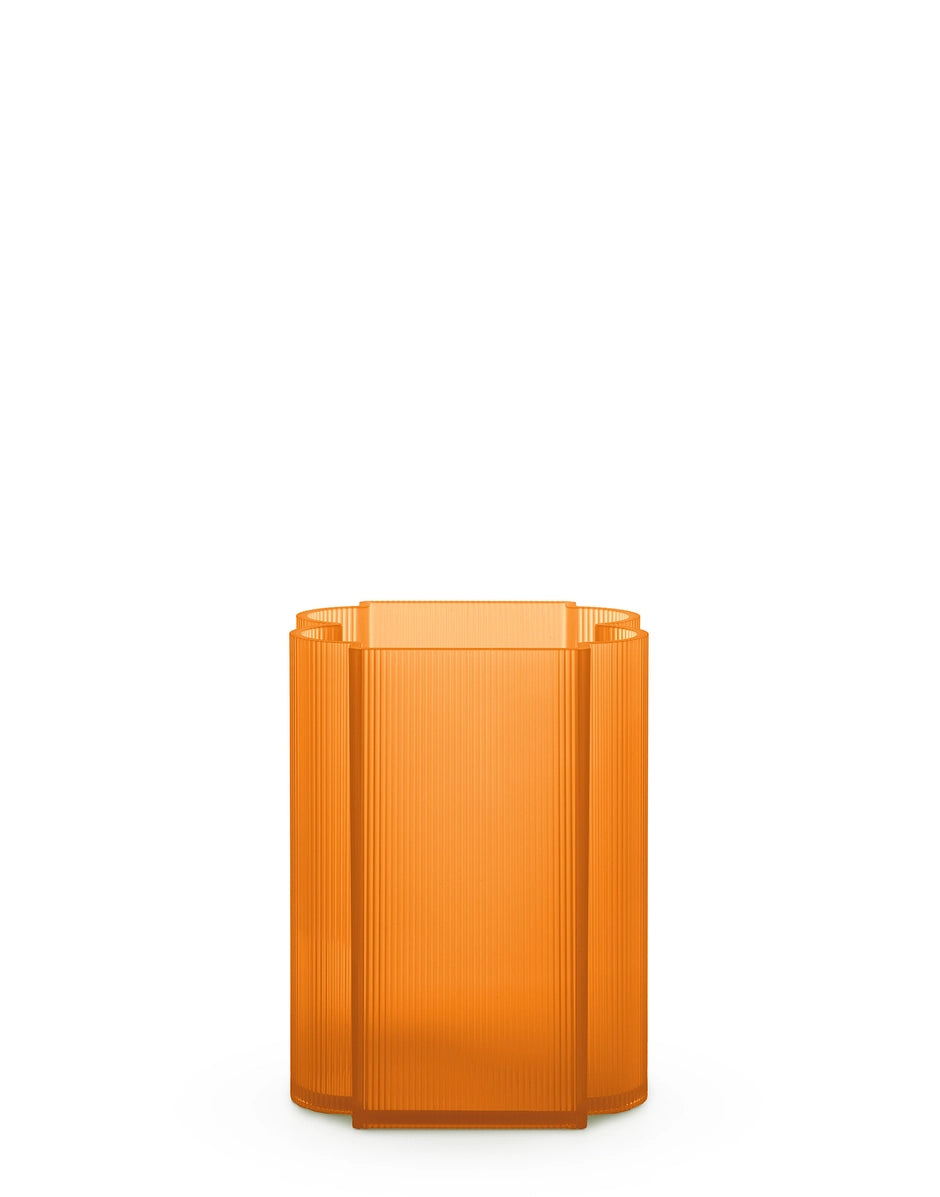 Vase orange effet cristal Kartell 5