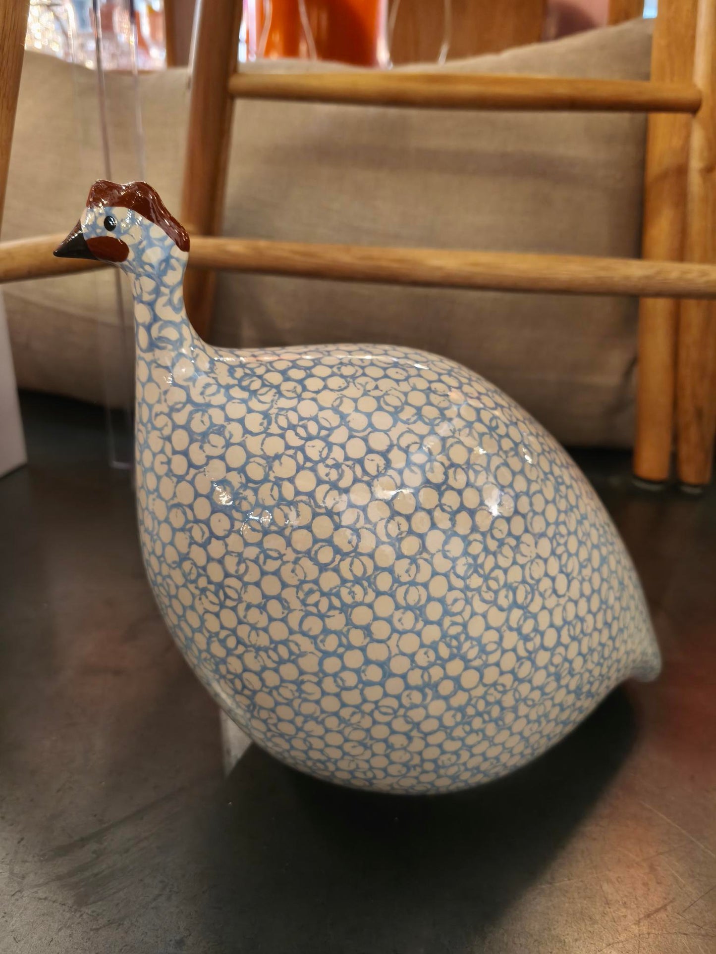 Pintade en céramique de Lussan - grand modèle