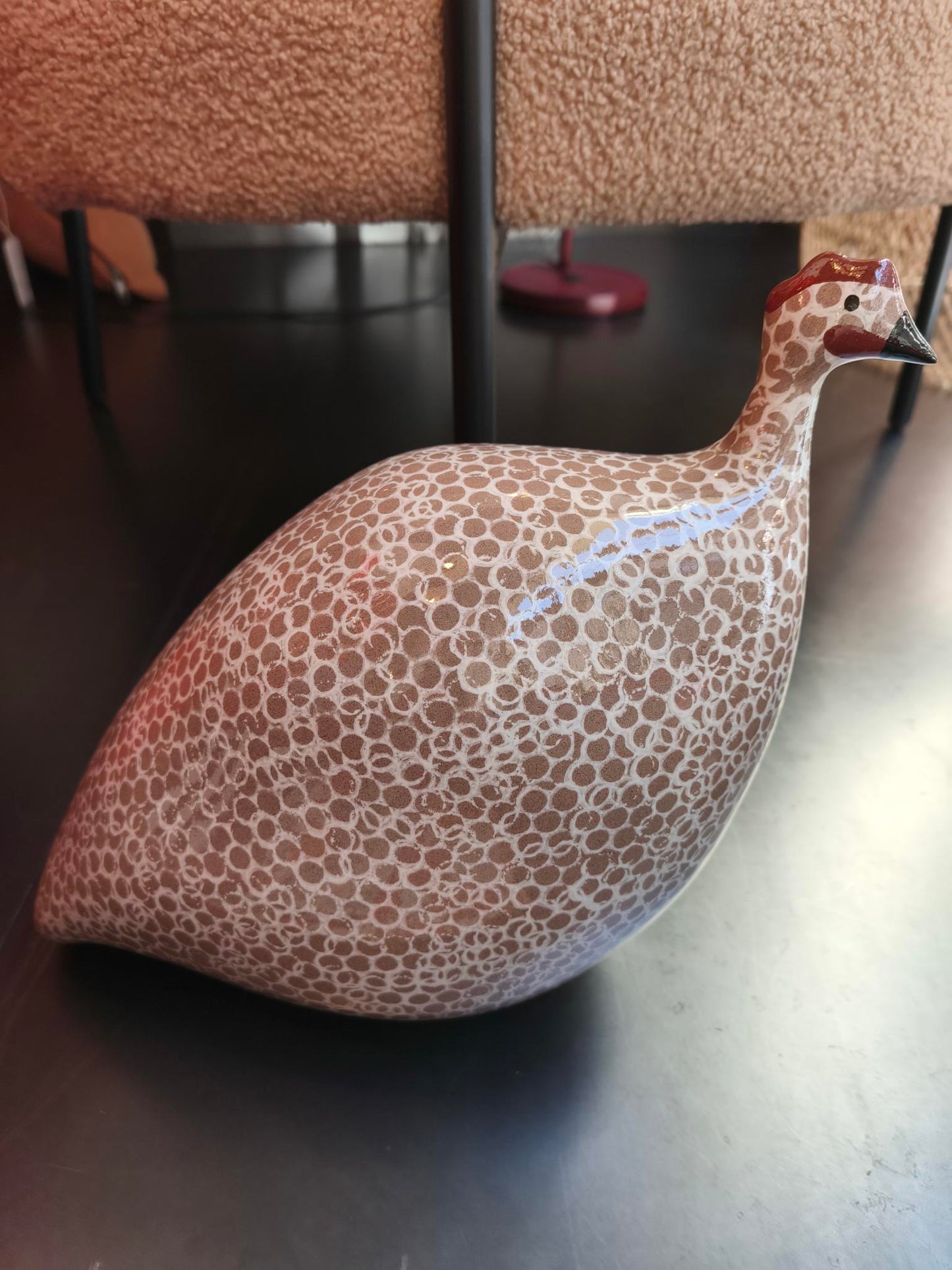 Pintade en céramique de Lussan - moyen modèle