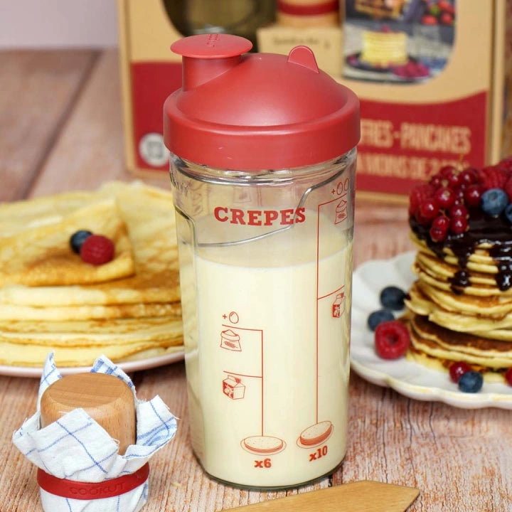 Coffret shaker à crêpes, pancakes Cookut