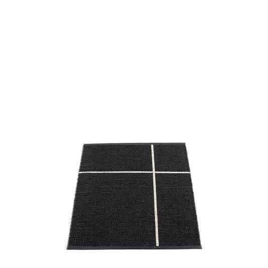 Tapis Fred Noir / Blanc Pappelina