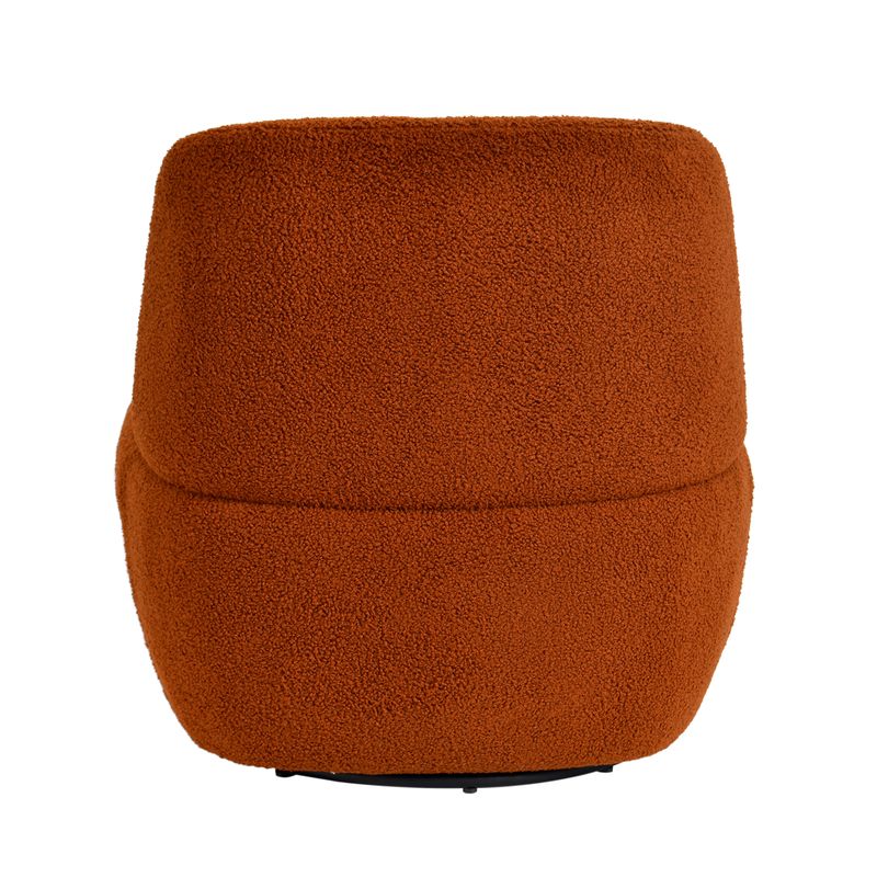 Fauteuil et pouf pivotant à bouclette Zago