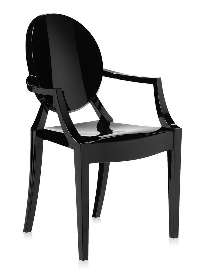 Loulou Ghost Noir brillant Kartell