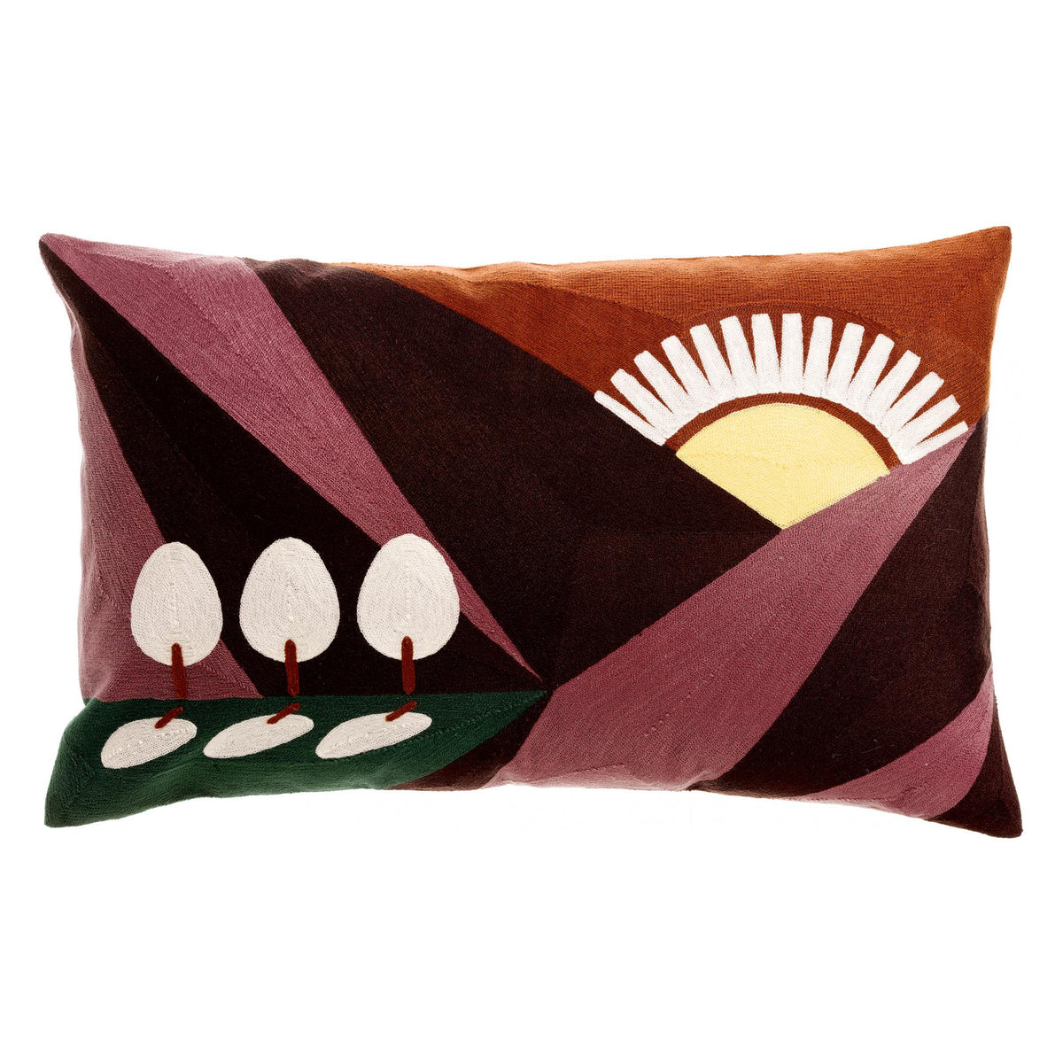 Coussin brodé Eol Vivaraise