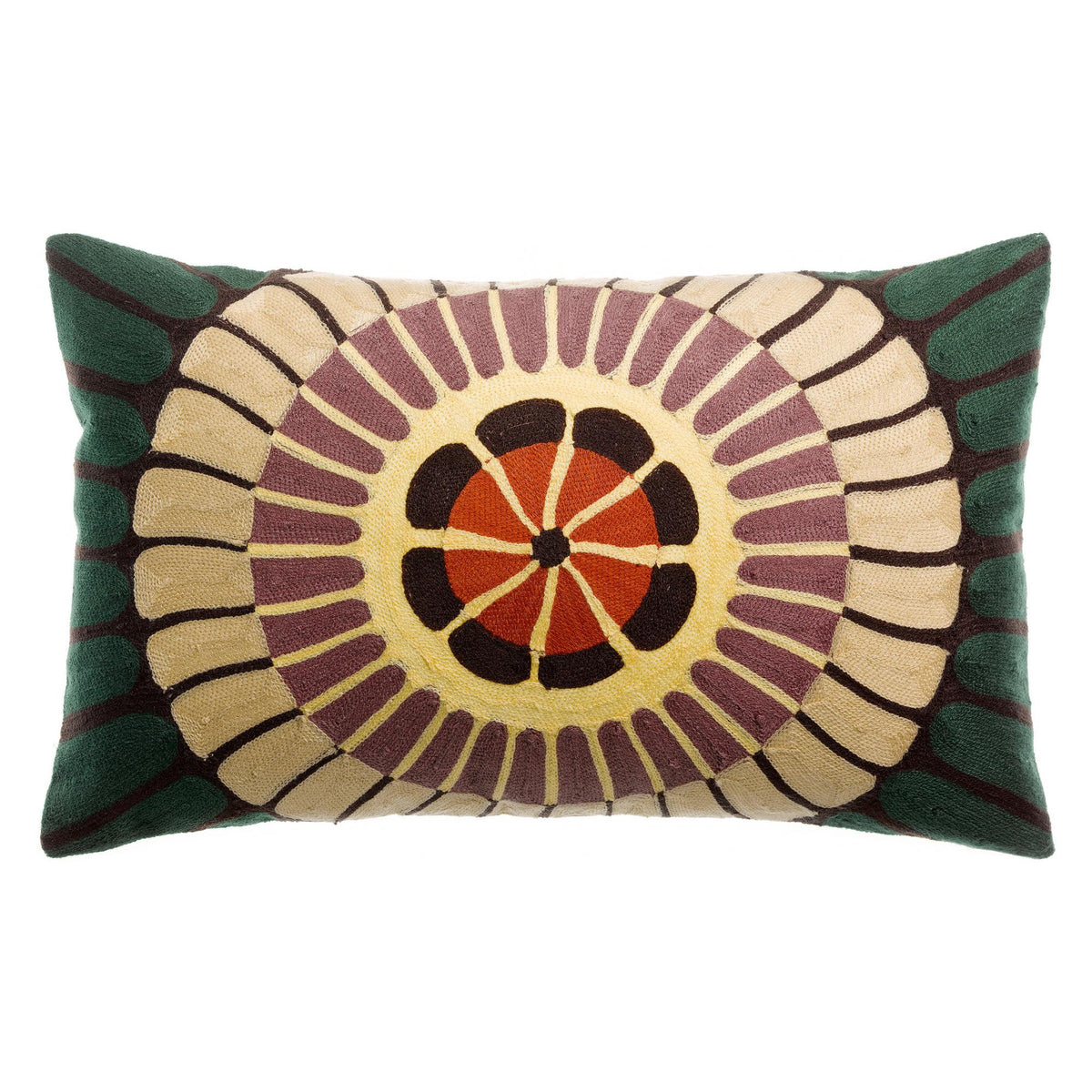 Coussin brodé Zeno forêt Vivaraise