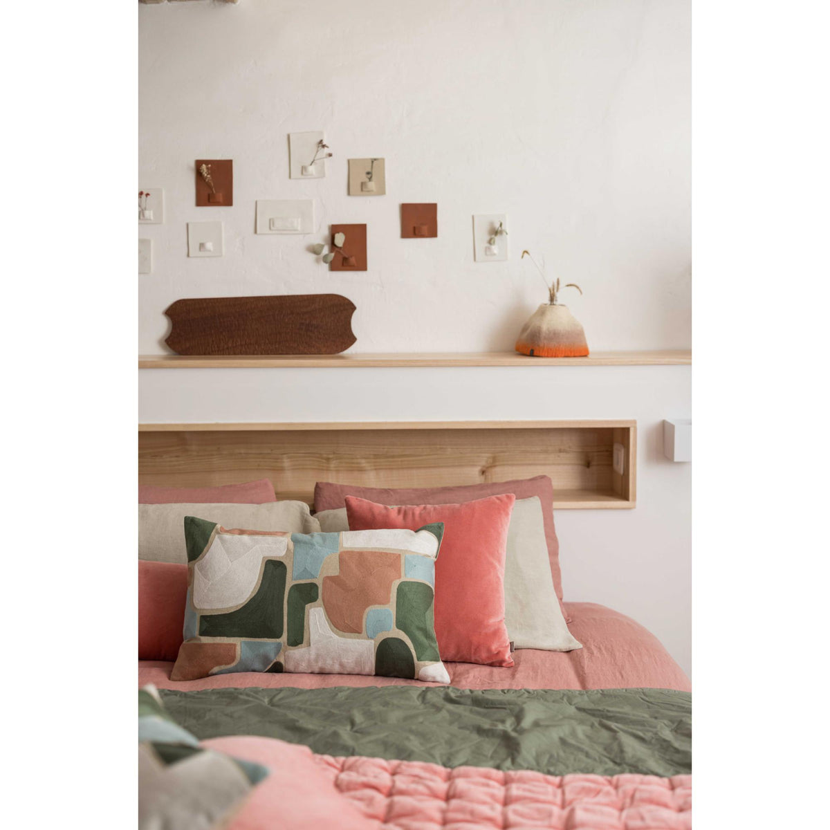 Coussin Uni Elise Pêche Vivaraise