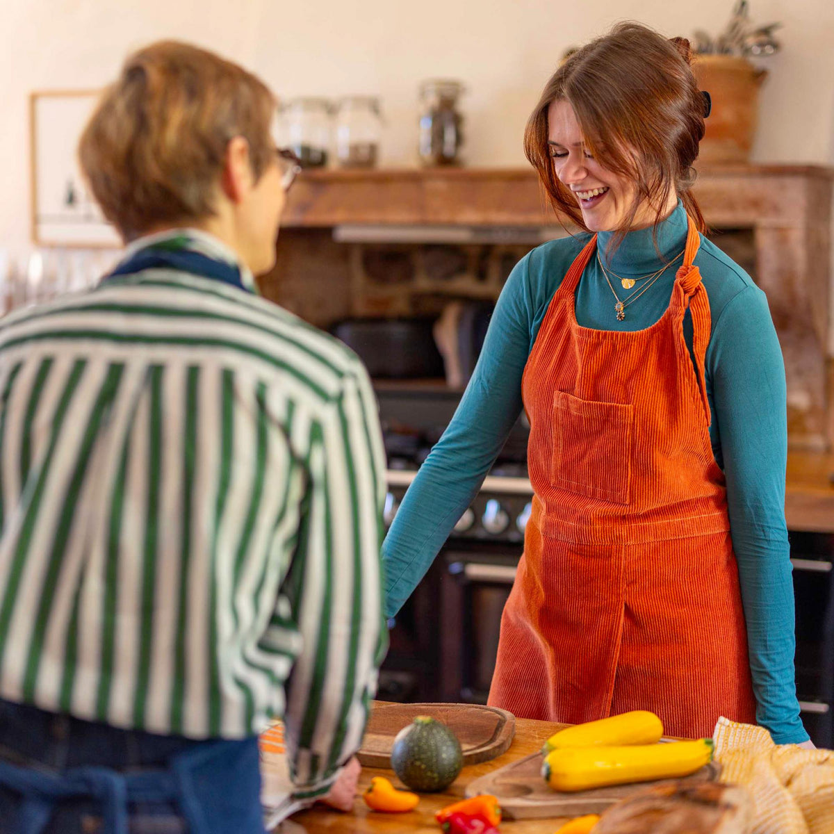 Tablier de cuisine en velours cotelé Vivaraise