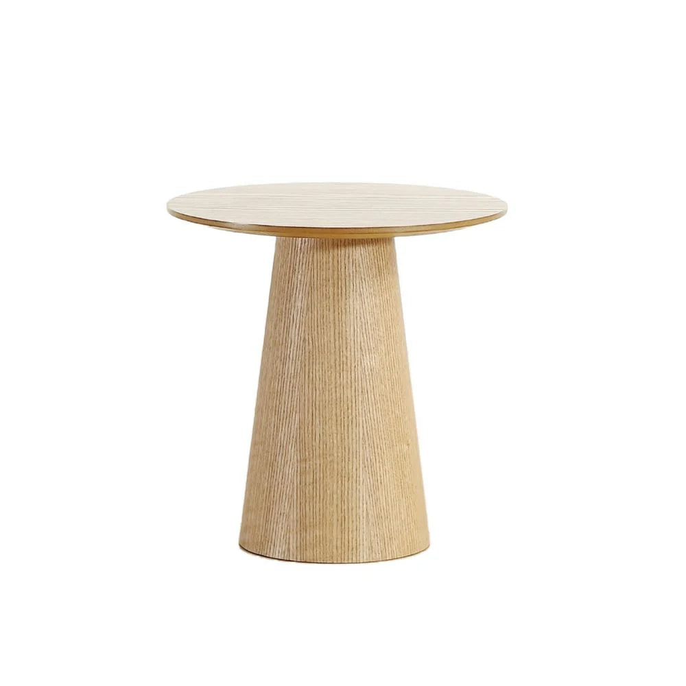 Bout de canapé D45 cm placage chêne POLEN