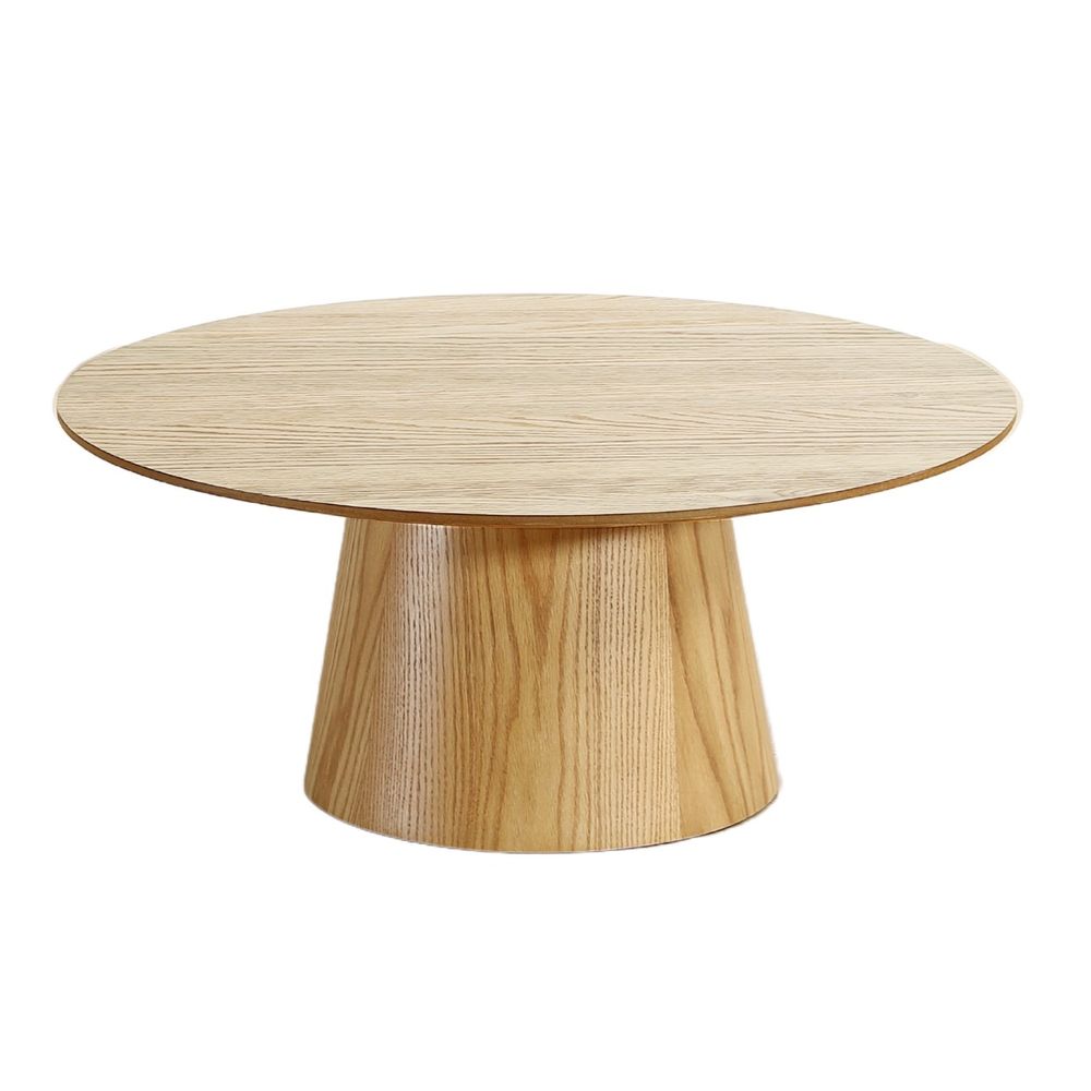 Table basse D80 cm placage chêne POLEN