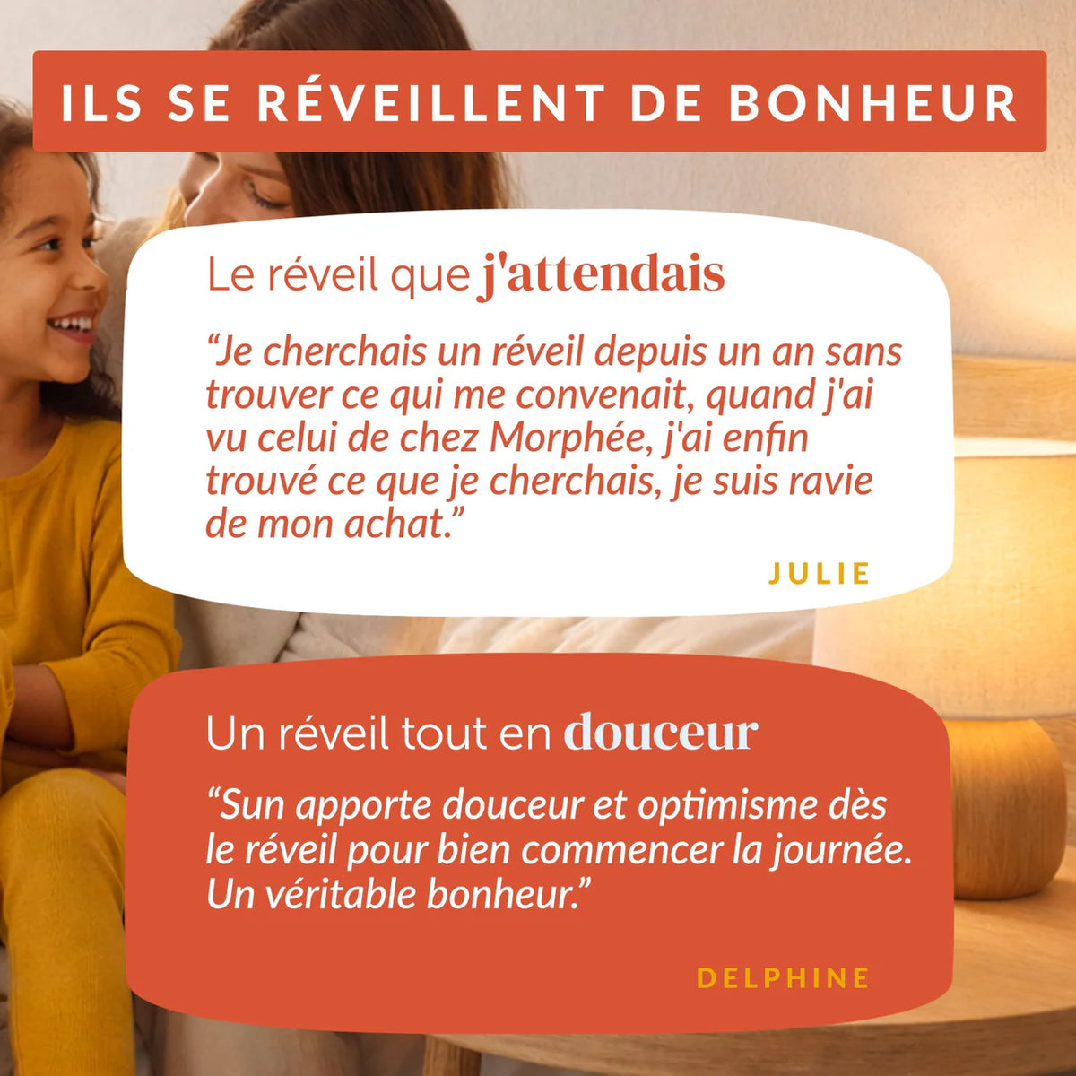 Sun le réveil pour adulte Morphée