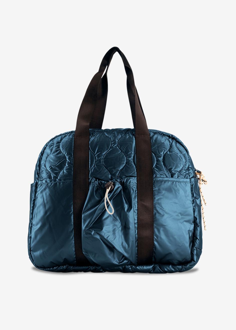 Weekend bag shiny Bleu Bensimon